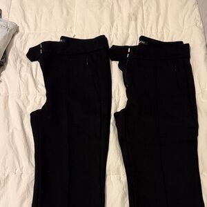 LOFT Black Ponte Trousers - flare